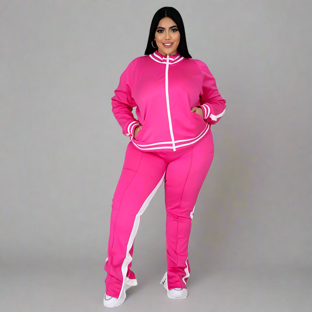 Tracksuit ~ 2 Piece ~ Zipper Top