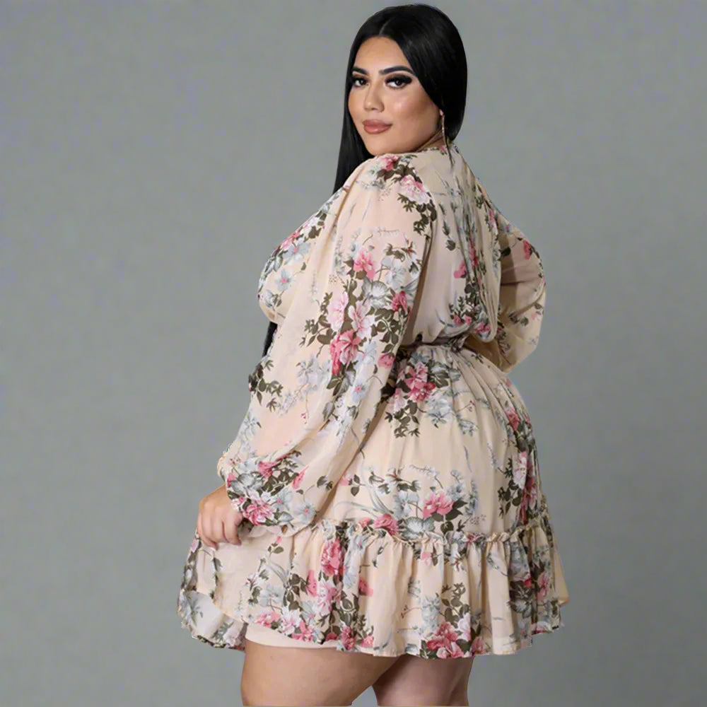 Dress ~ Floral Print Mini Dress