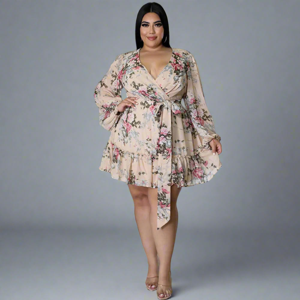 Dress ~ Floral Print Mini Dress