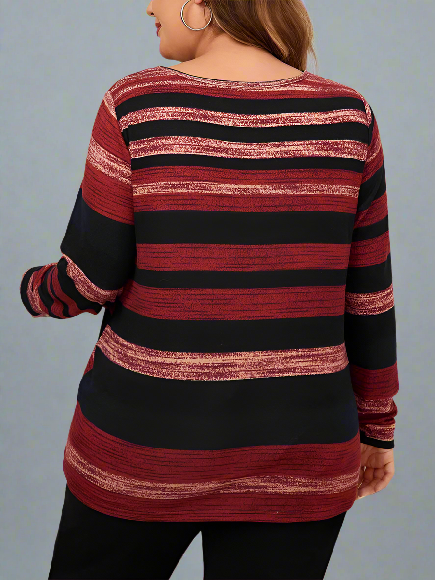 Top ~ Long Sleeve O Ring Zip Front