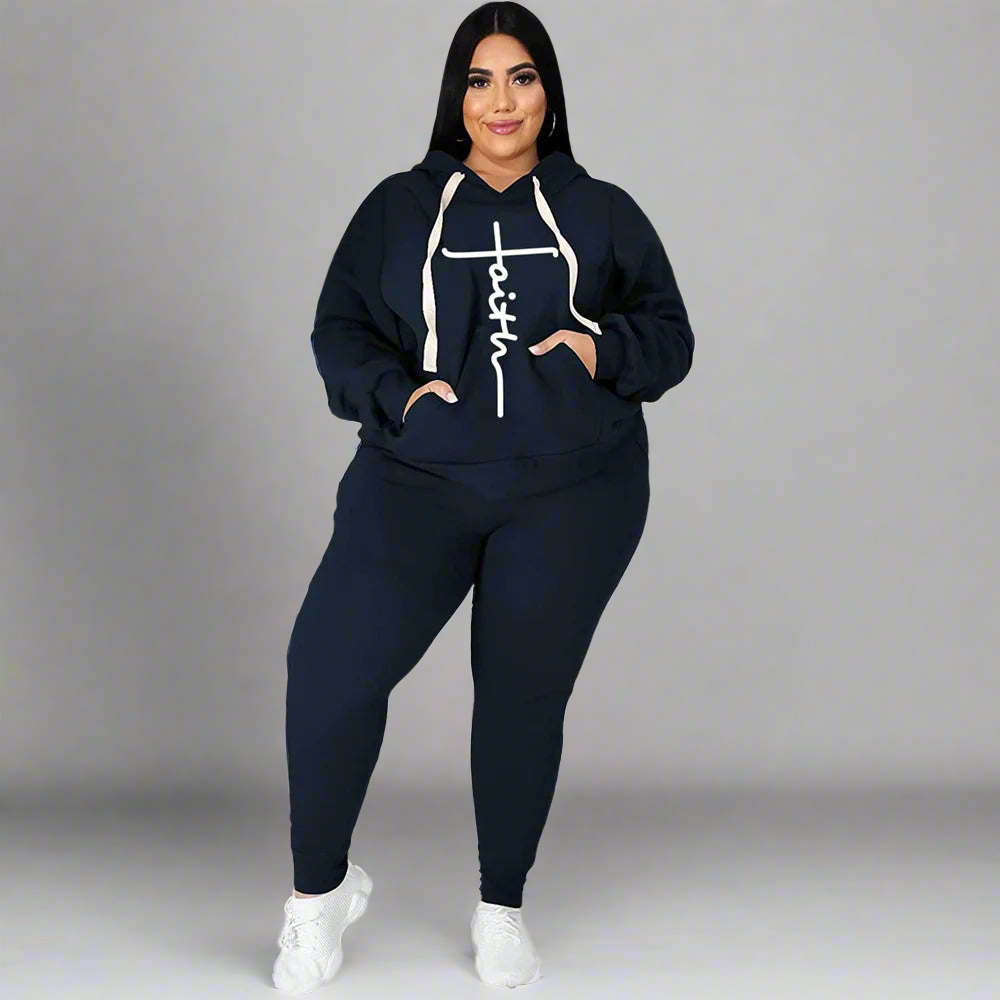 Tracksuit ~ 2 Piece Hooded Pullover