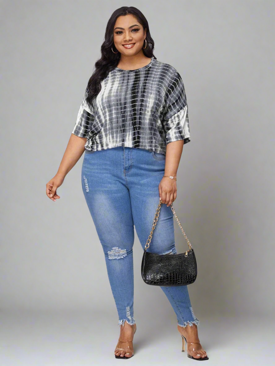 Top ~ Crew Neck Half Sleeve