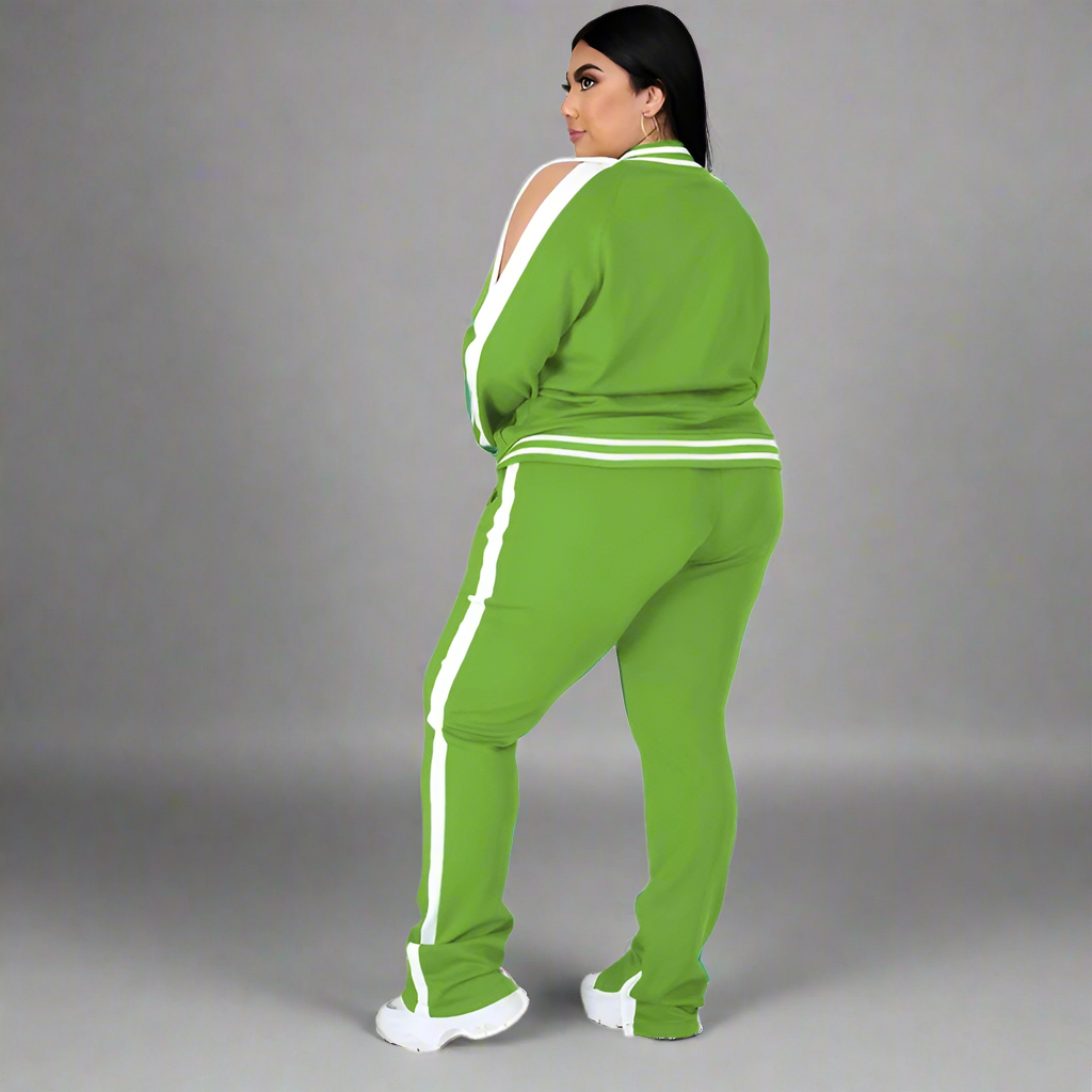 Tracksuit ~ 2 Piece ~ Zipper Top