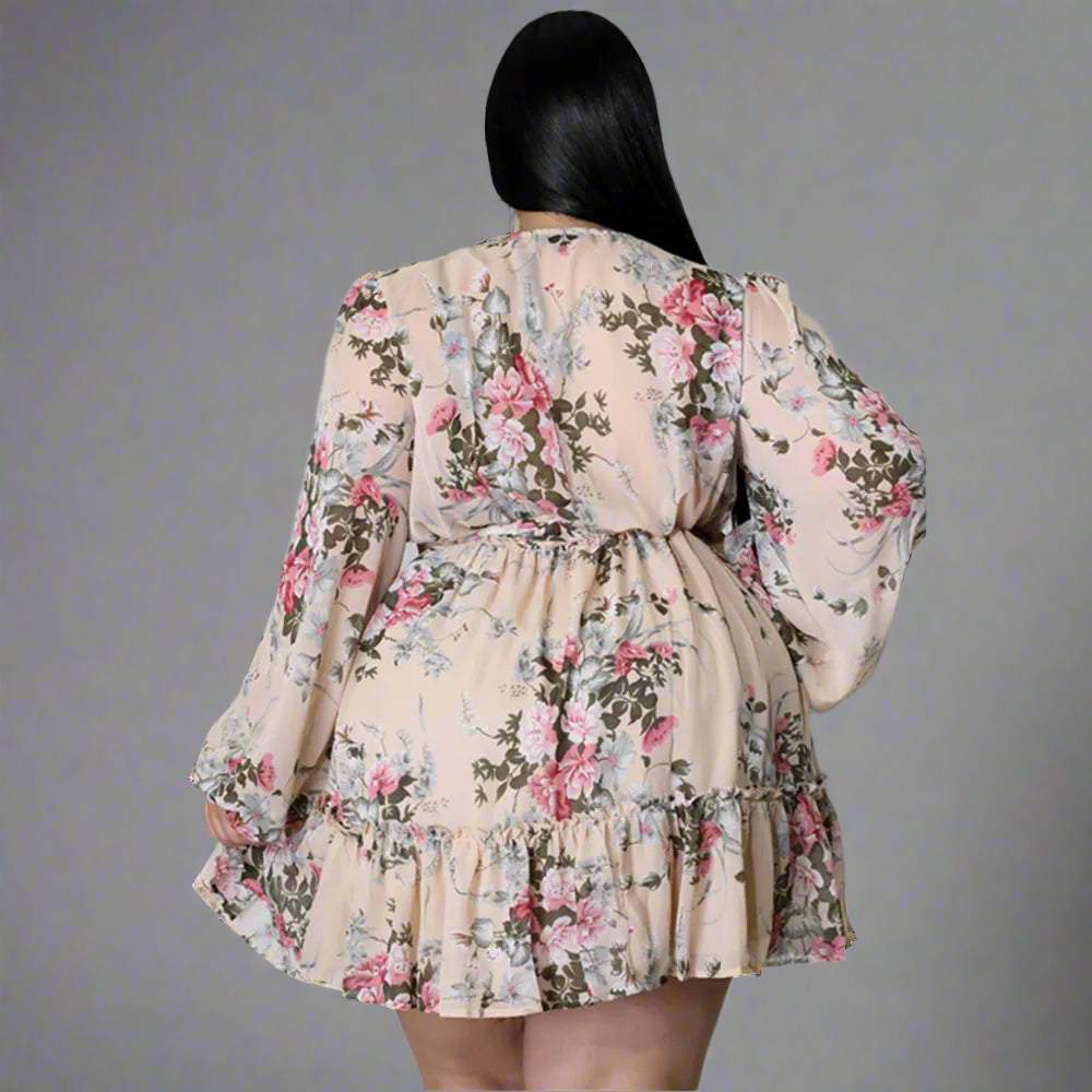 Dress ~ Floral Print Mini Dress