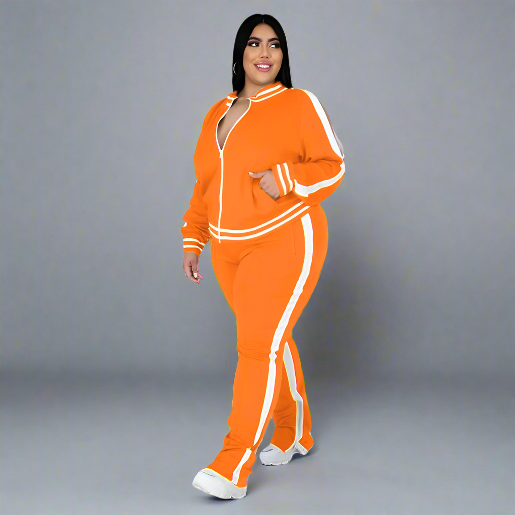 Tracksuit ~ 2 Piece ~ Zipper Top