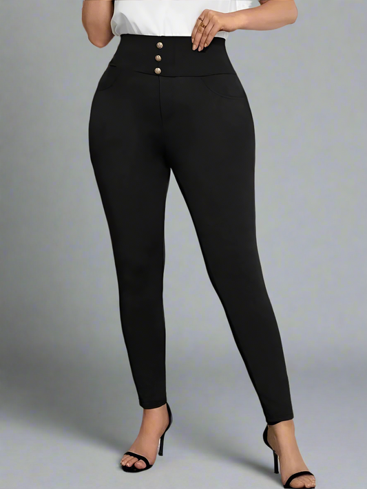 Bottoms ~ Button Front High Waist