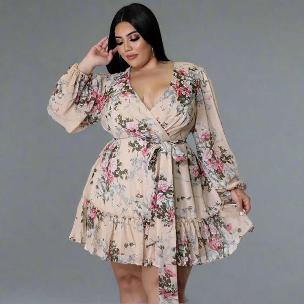 Dress ~ Floral Print Mini Dress