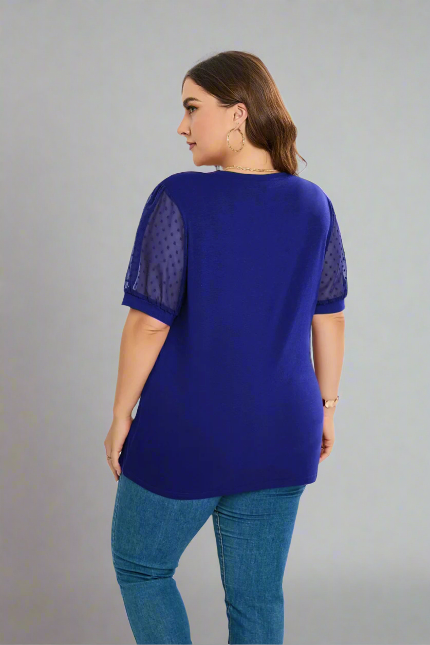 Top ~ Swiss Dot Sleeve
