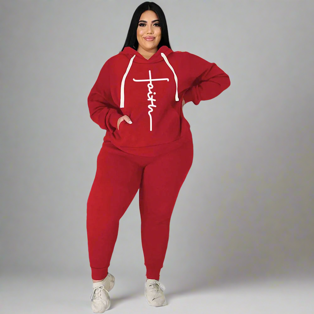 Tracksuit ~ 2 Piece Hooded Pullover