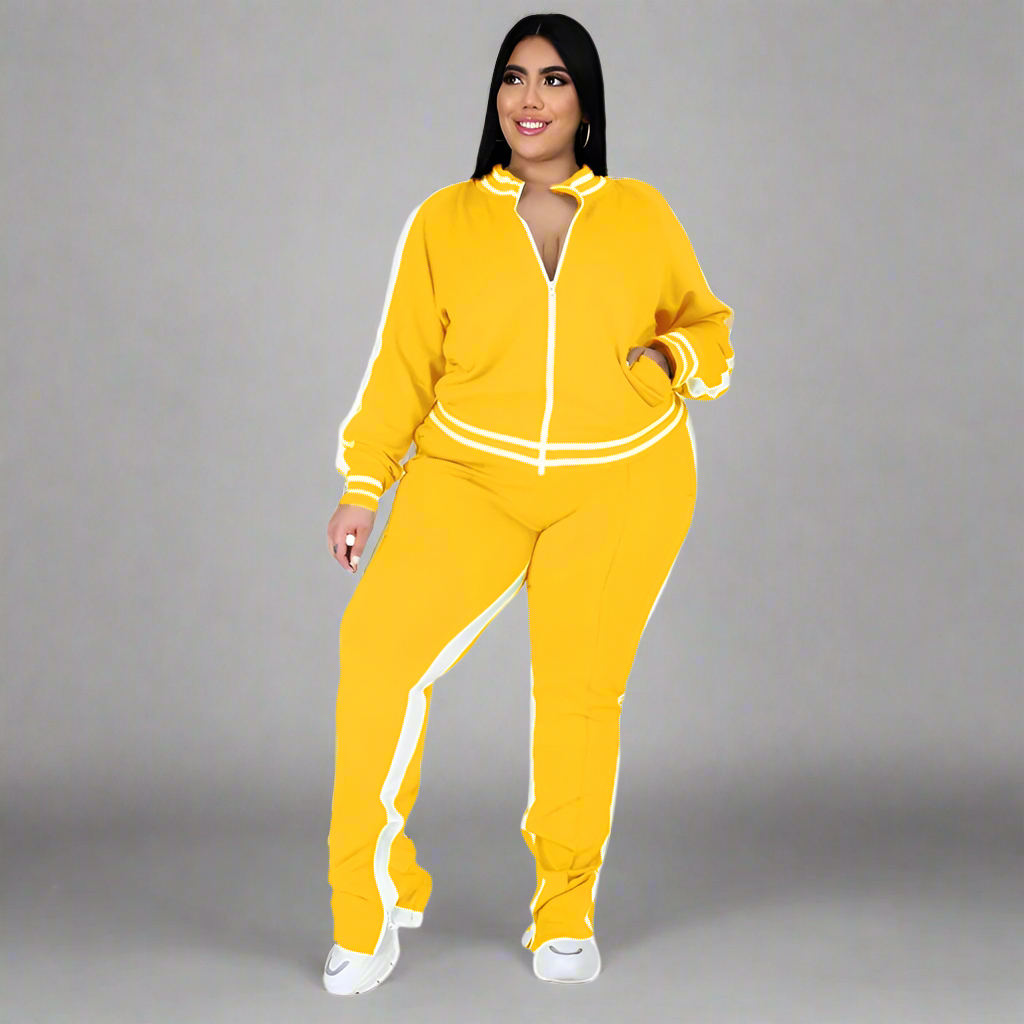 Tracksuit ~ 2 Piece ~ Zipper Top