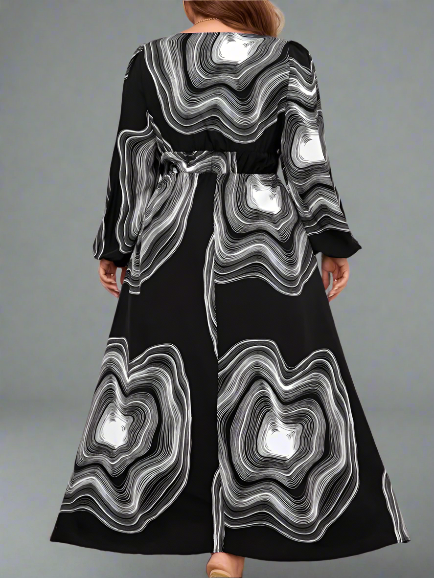 Dress ~ Long Sleeve with Unique Print
