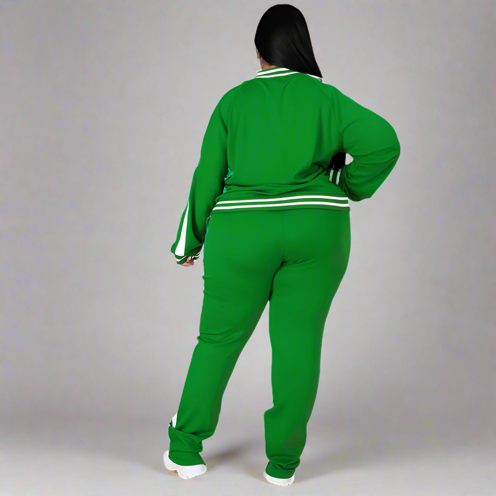 Tracksuit ~ 2 Piece ~ Zipper Top