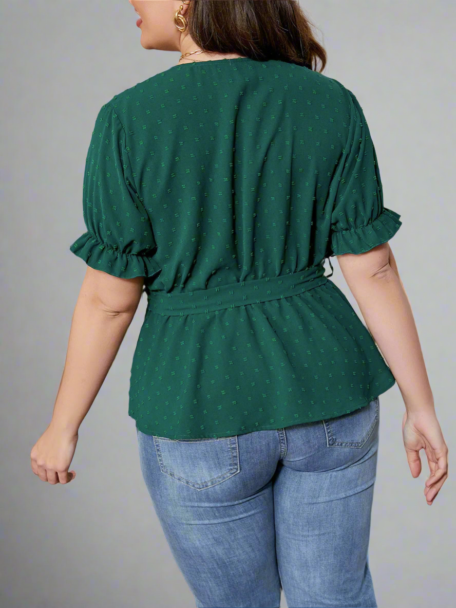 Top ~ Short Sleeve with Tie Waist