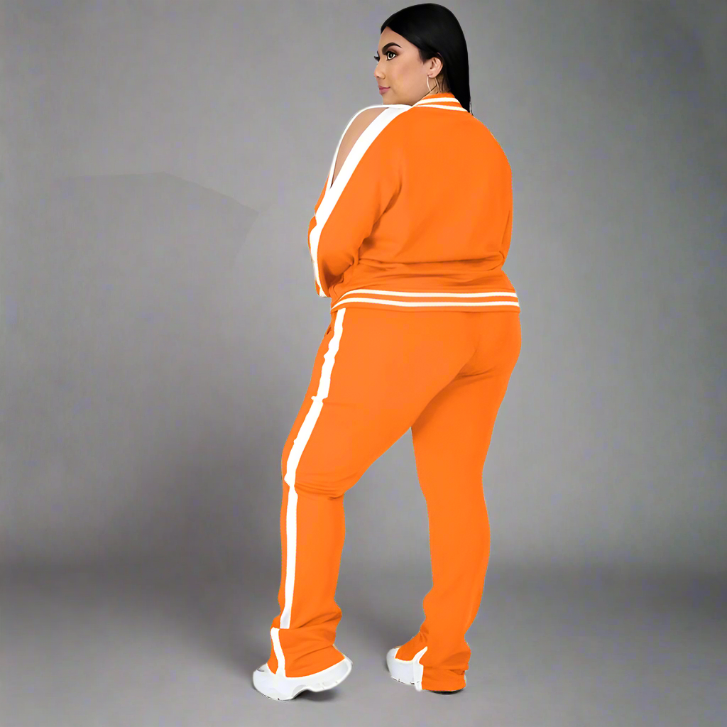 Tracksuit ~ 2 Piece ~ Zipper Top