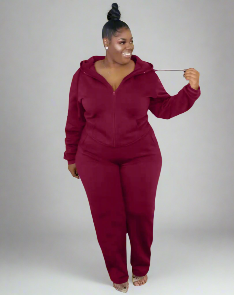 Tracksuit ~ 2 Piece Hooded Zipper