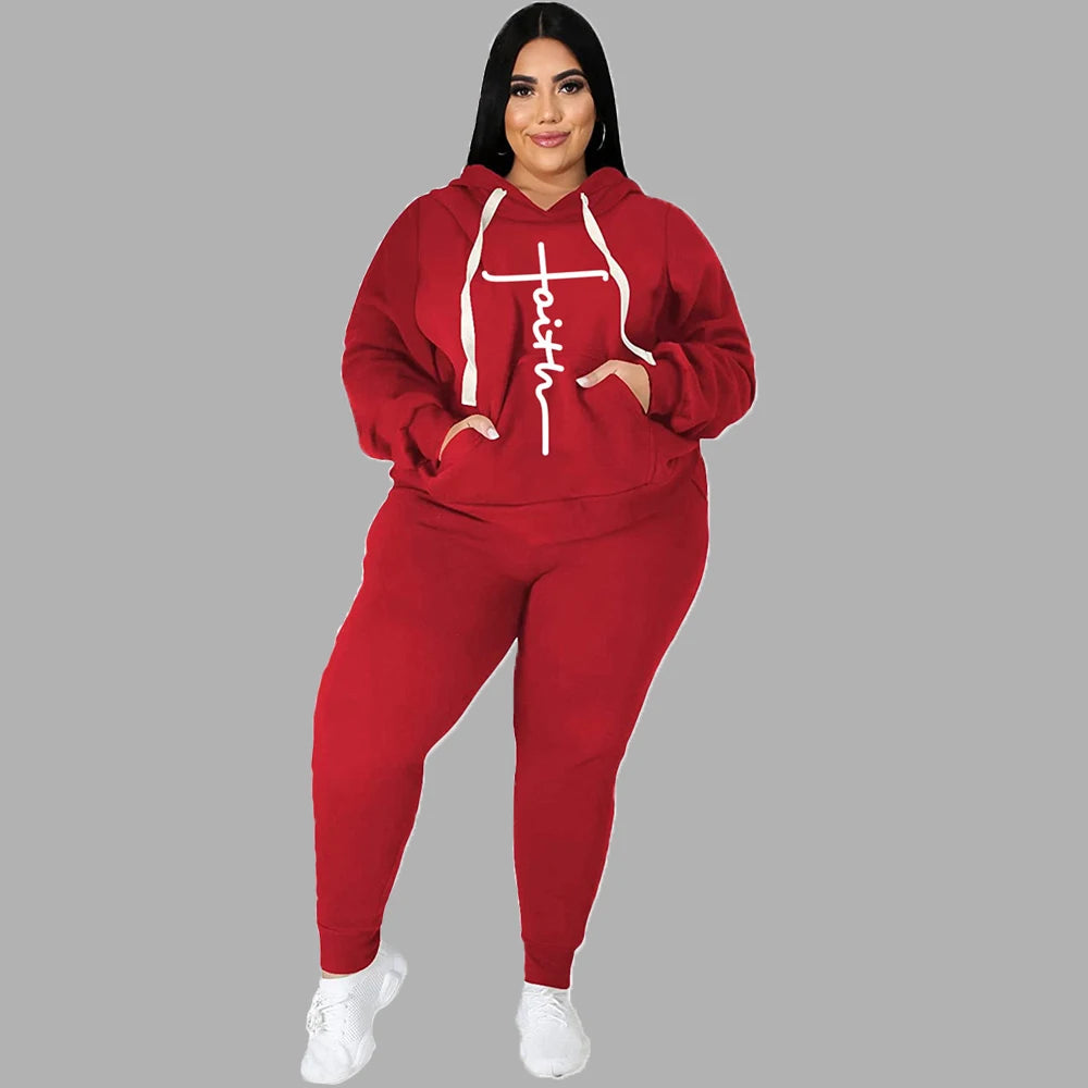 Tracksuit ~ 2 Piece Hooded Pullover