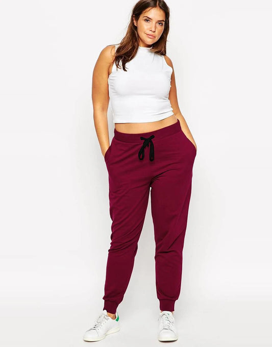 Bottoms ~ Burgundy Elastic Drawstring Waist