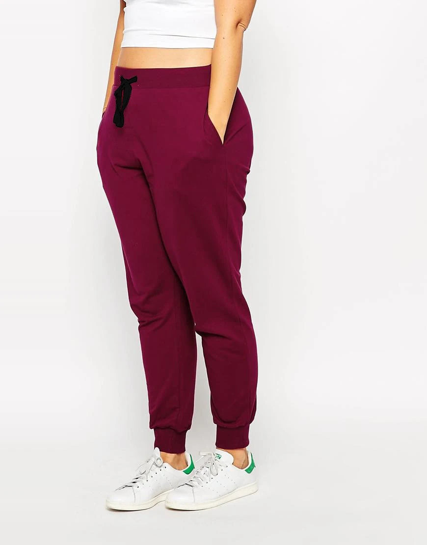 Bottoms ~ Burgundy Elastic Drawstring Waist