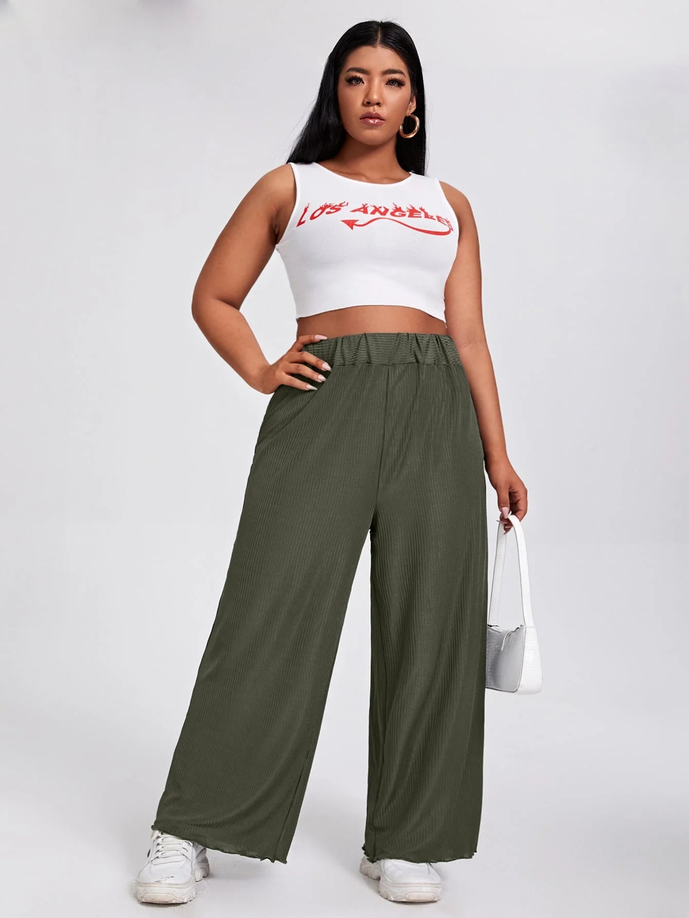 Bottoms ~ Wide Leg Elastic Waist