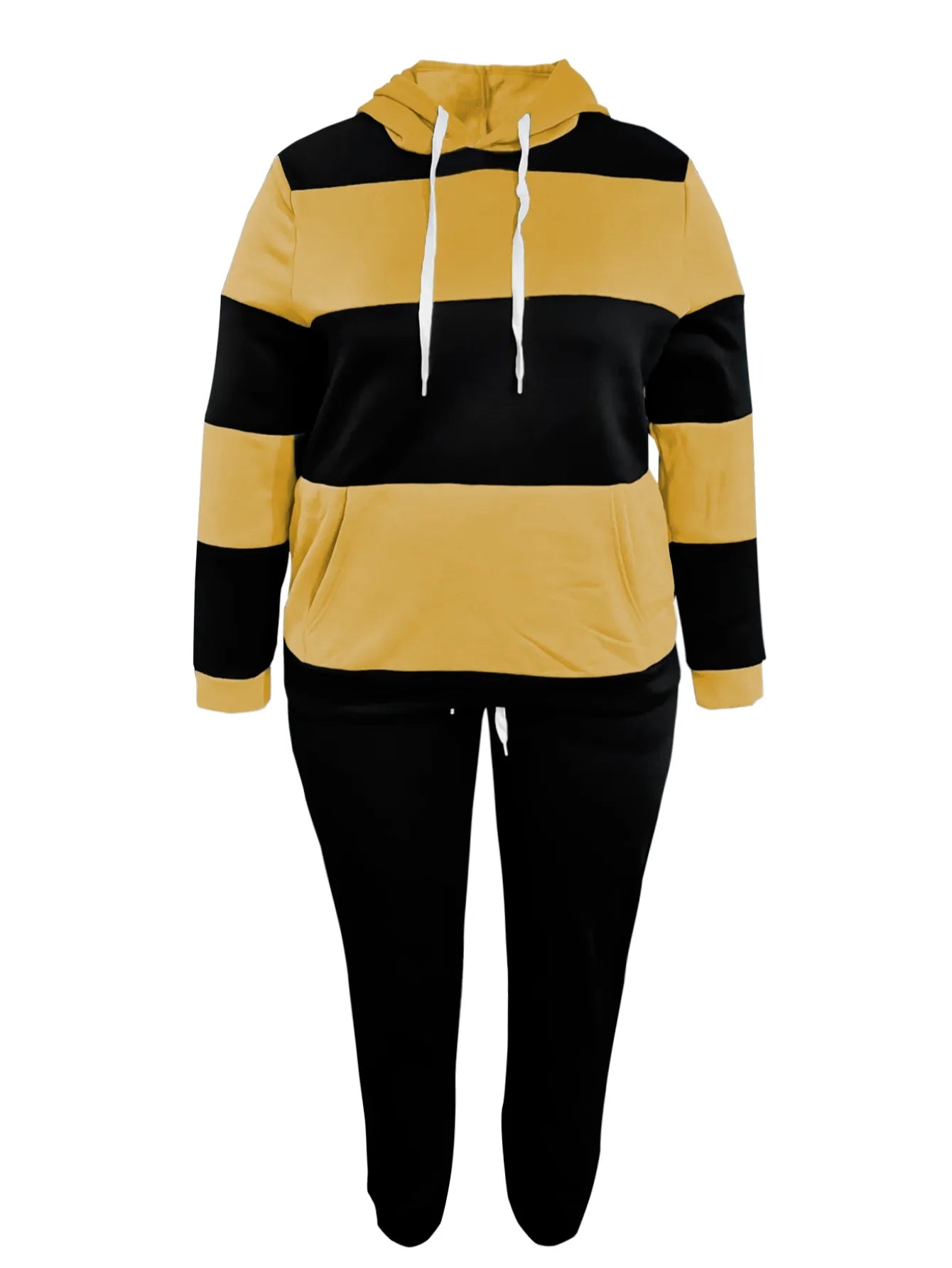 Tracksuit ~ 2 Piece ~ Hooded Striped Top