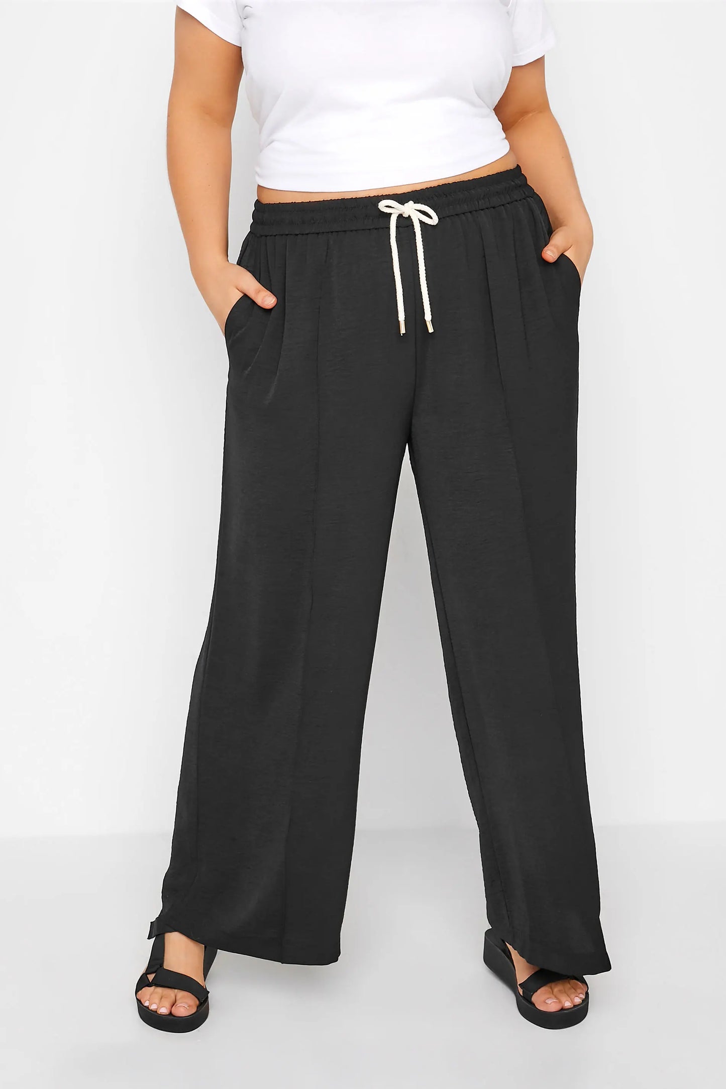 Bottoms ~ Wide Leg Drawstring Waist