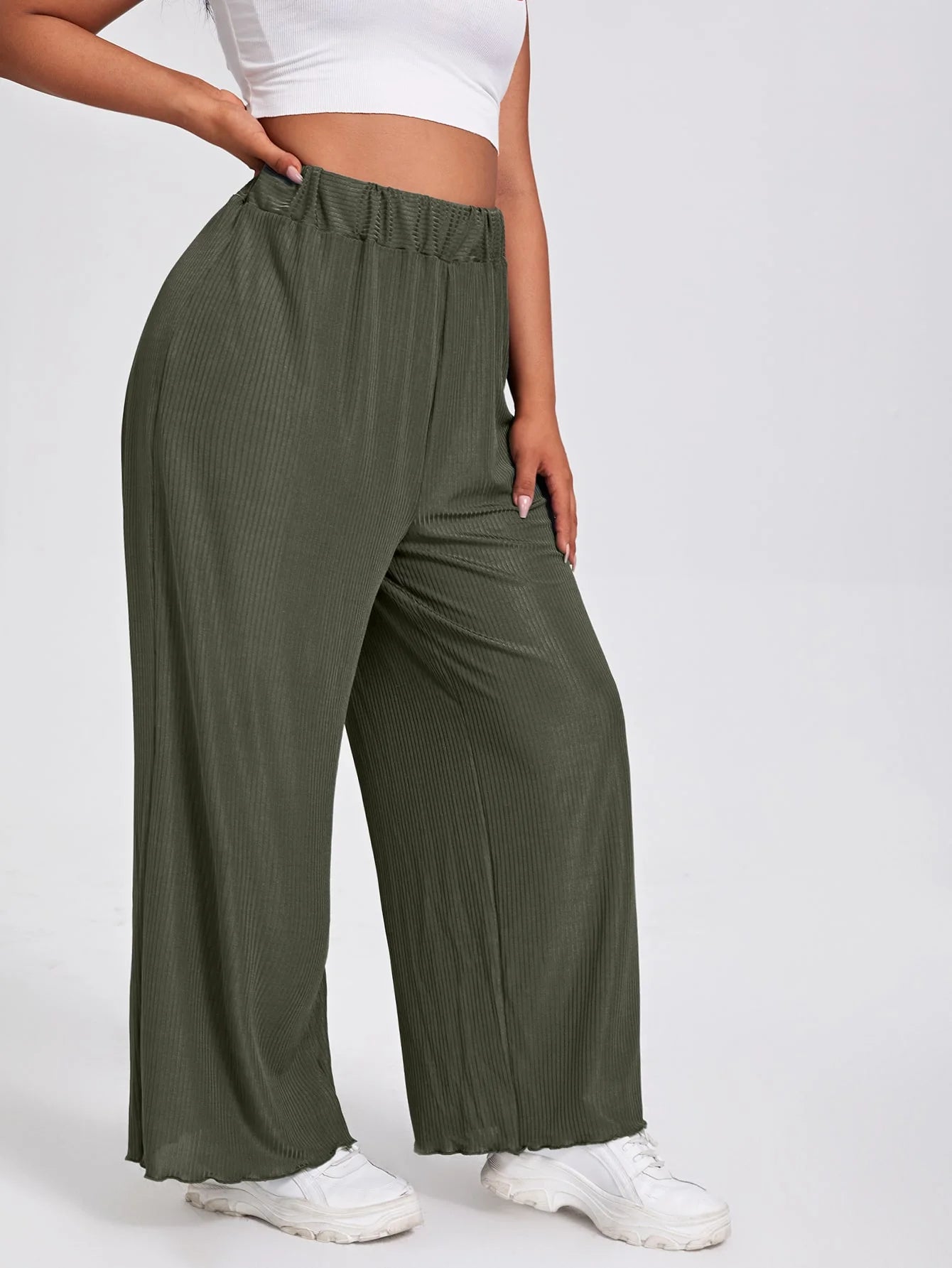 Bottoms ~ Wide Leg Elastic Waist