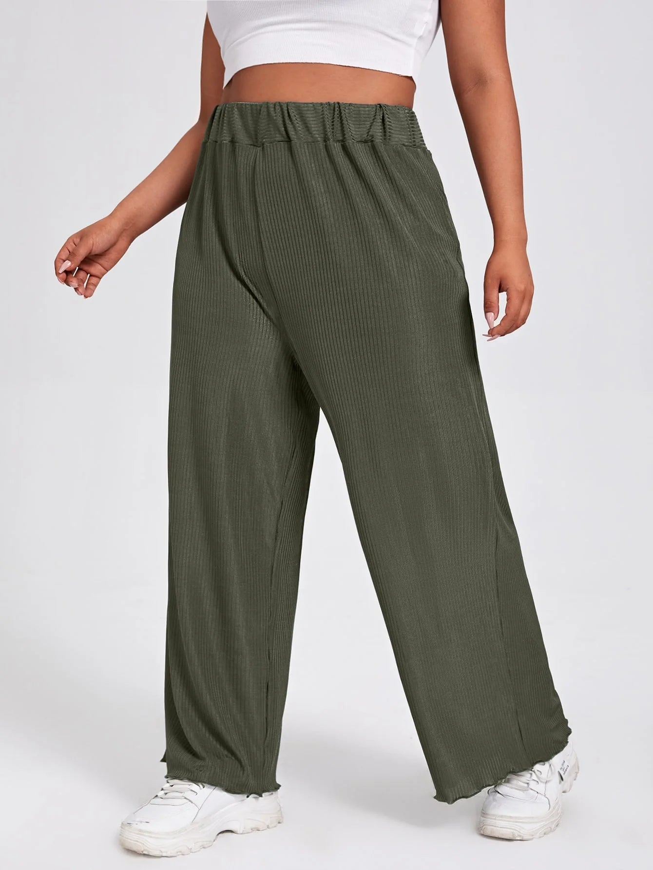 Bottoms ~ Wide Leg Elastic Waist