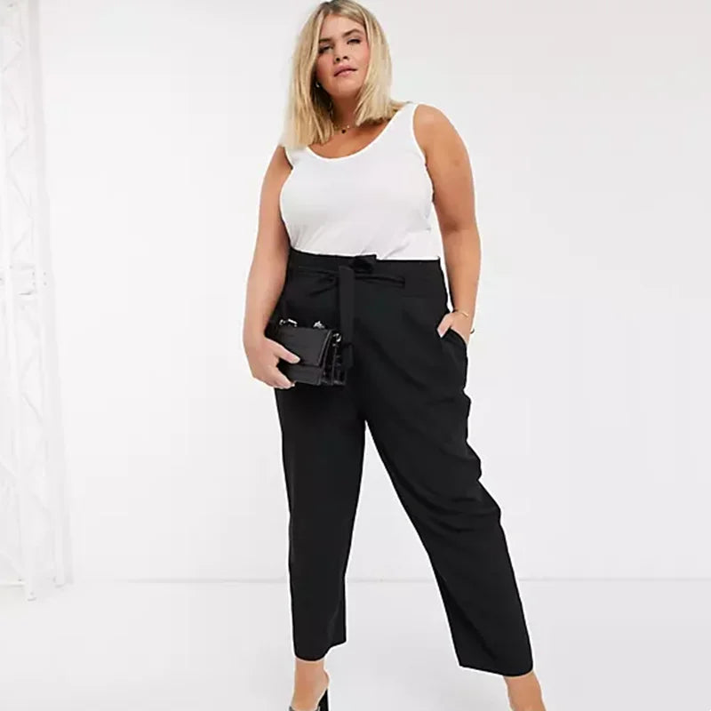 Bottoms ~ Tapered Ankle Length with Tie Waist