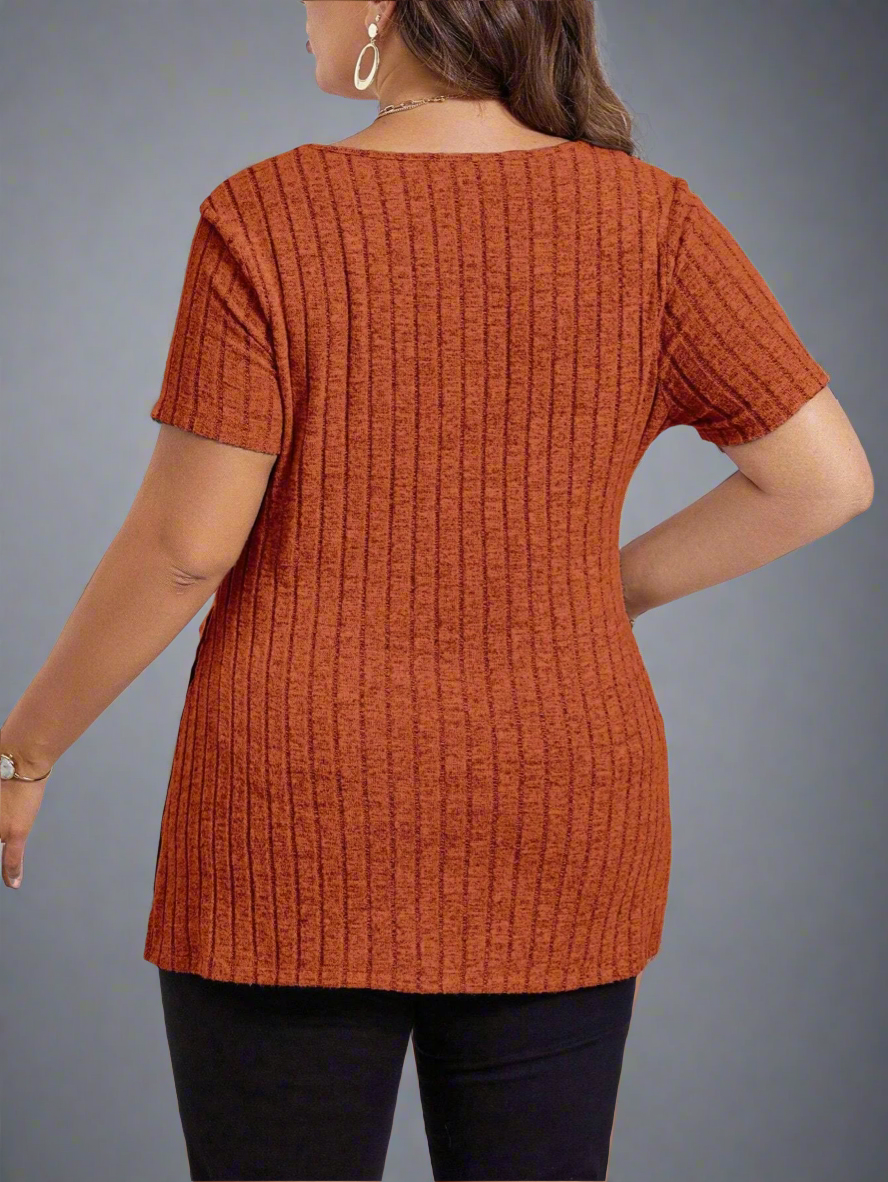 Top ~Short Sleeve Side Split