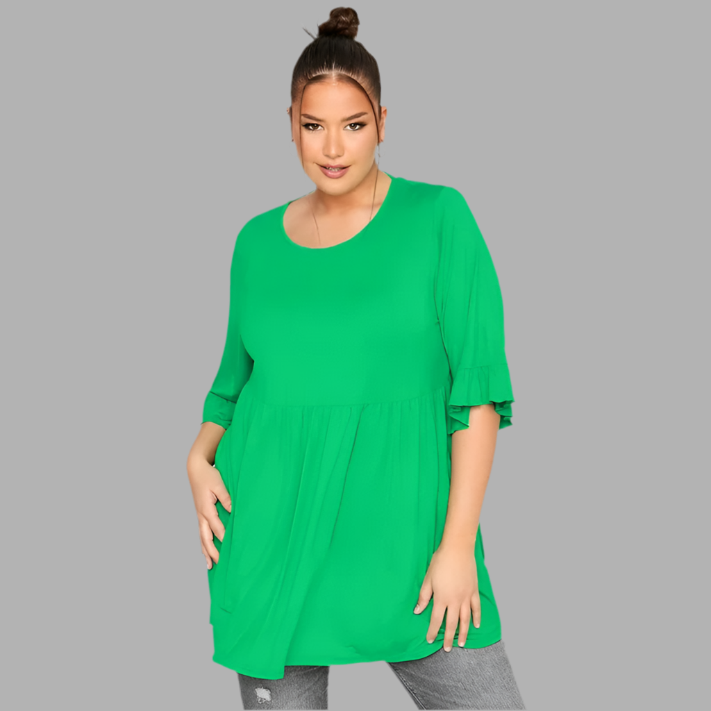 TOP ~ Tunic Half Flare Sleeve