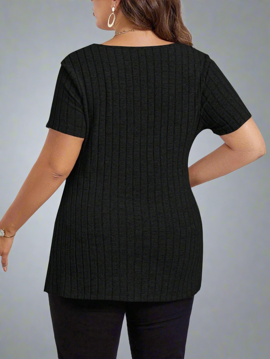 Top ~Short Sleeve Side Split