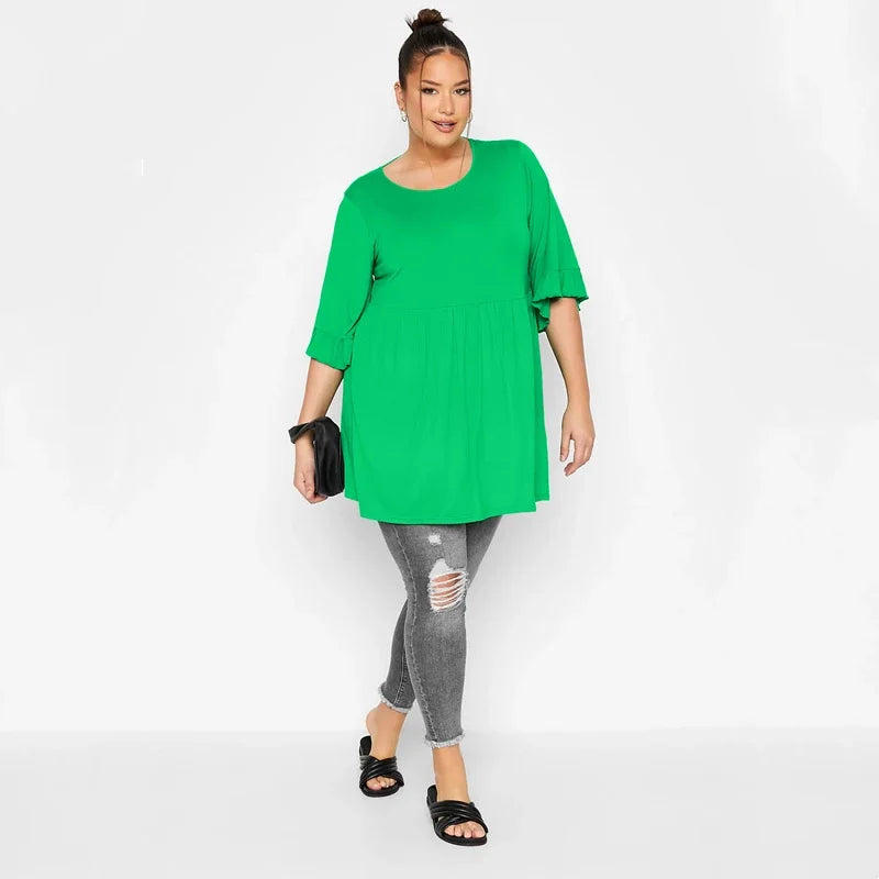 TOP ~ Tunic Half Flare Sleeve