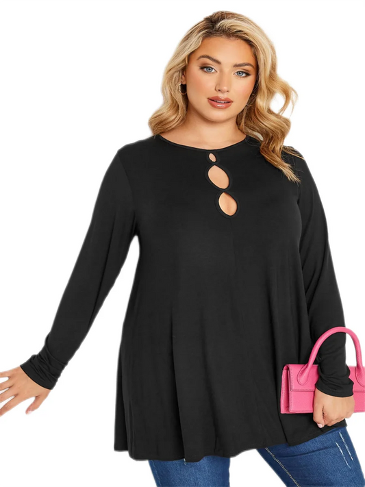 TOP ~ Elegant Long Sleeve Tunic