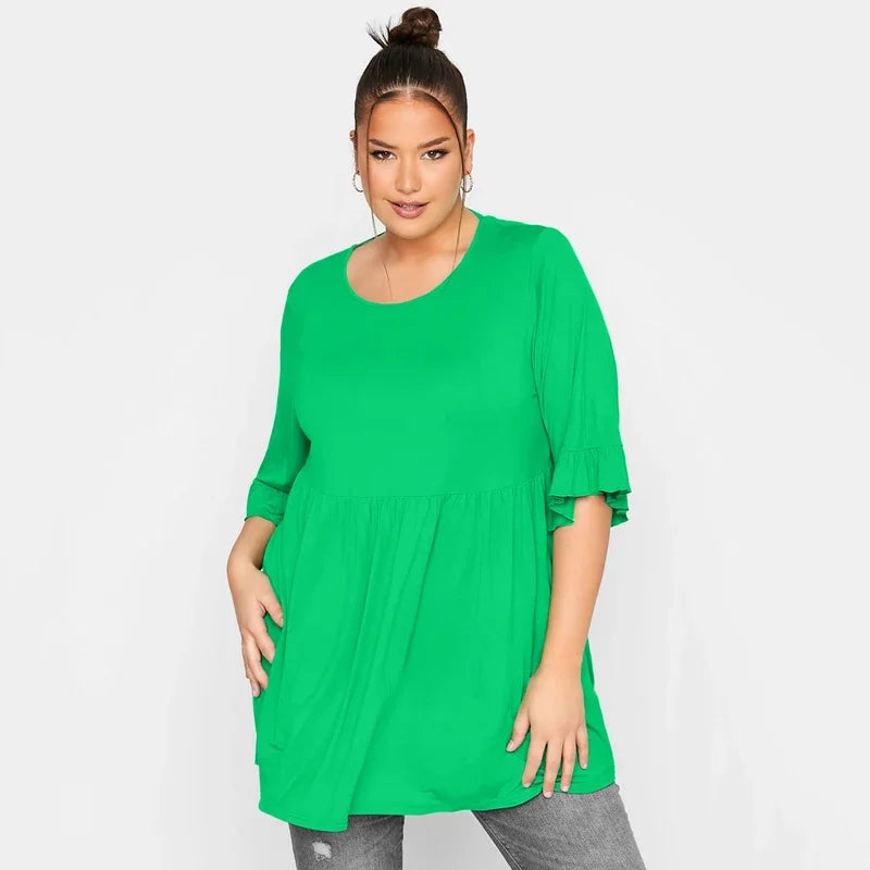 TOP ~ Tunic Half Flare Sleeve