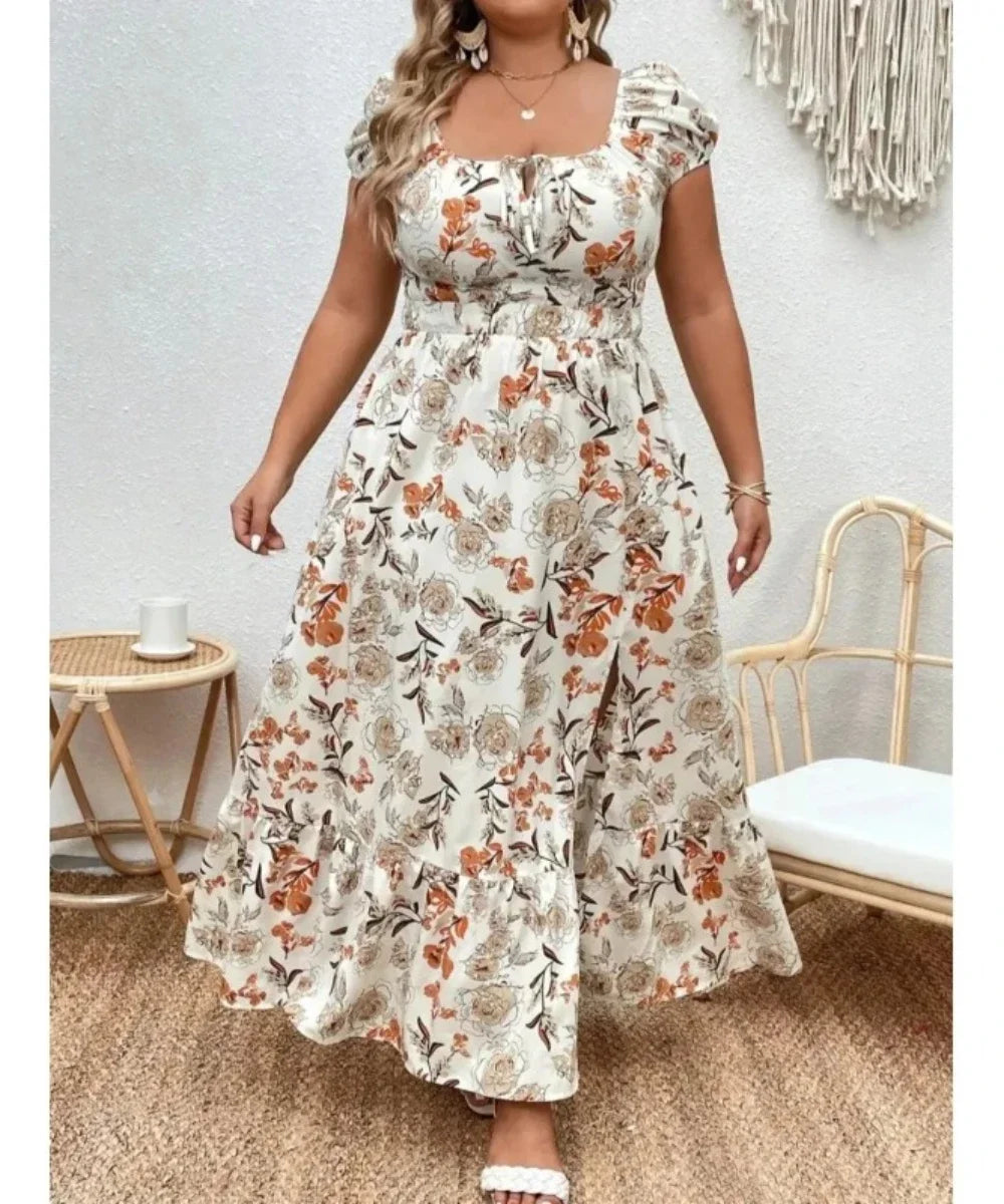 DRESS ~ Long With Floral Print